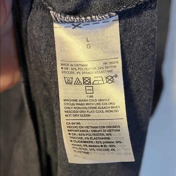 Old Navy Heathered Blue Tee Shirt Dress, Size L - Picture 3 of 3